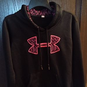 Black & Pink Under Armour Hoodie Girls